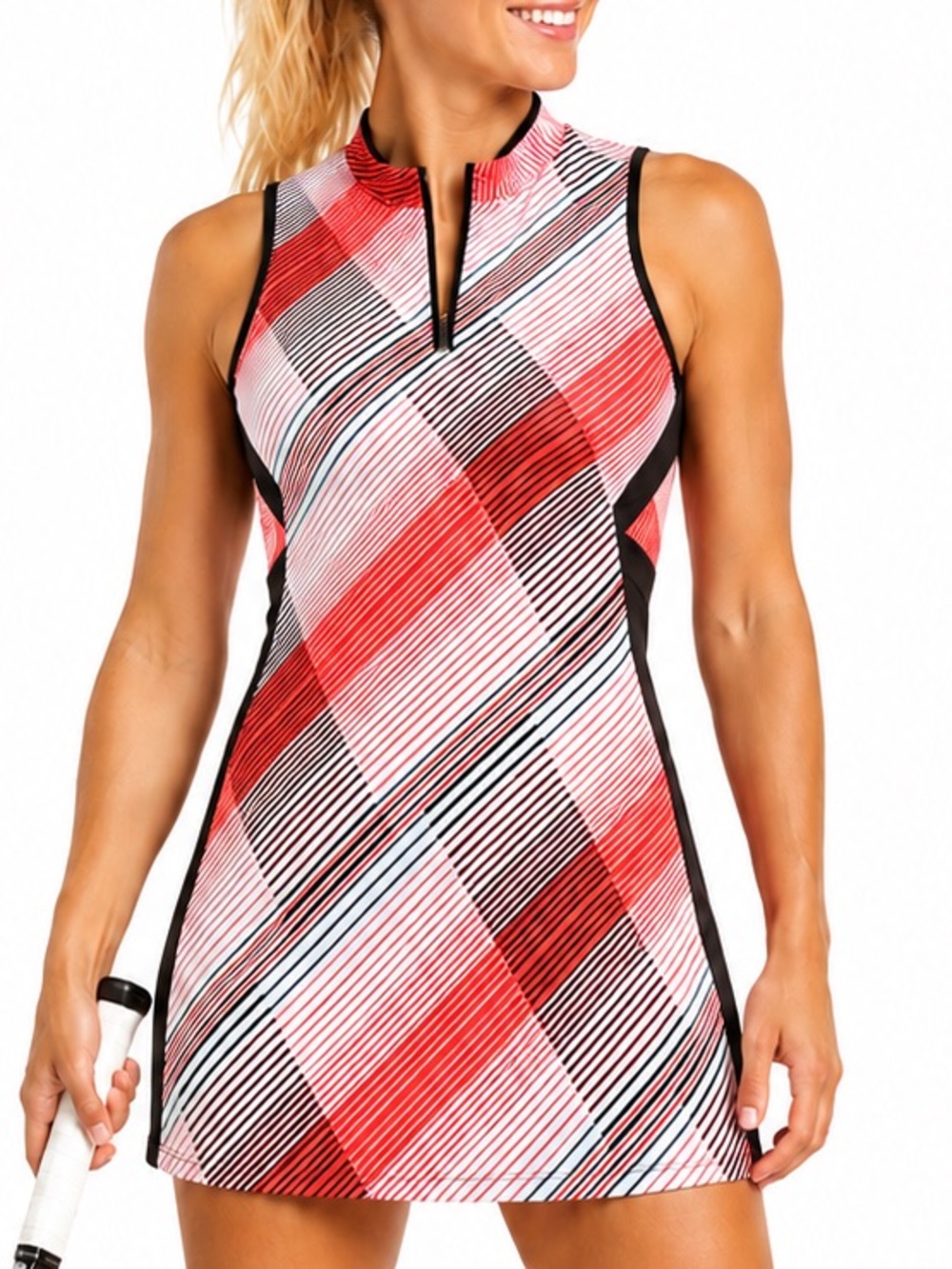 Tail sports dress, tennis, golf, pickleball, Sz S, red, black, white, pockets